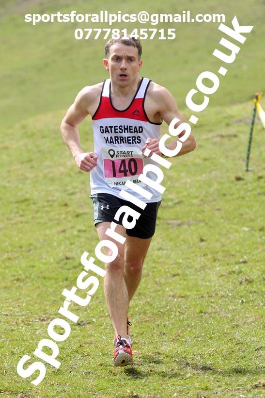 Masters men 2021 NECAA Cross Country Relays, Thornley Farm, Peterlee, Saturday, April 10th. Photo: David T. Hewitson/Sports for All Pics